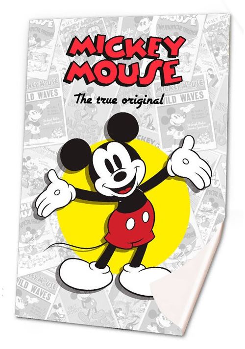 Disney couverture polaire Mickey Mouse 150 x 100 cm polyester gris