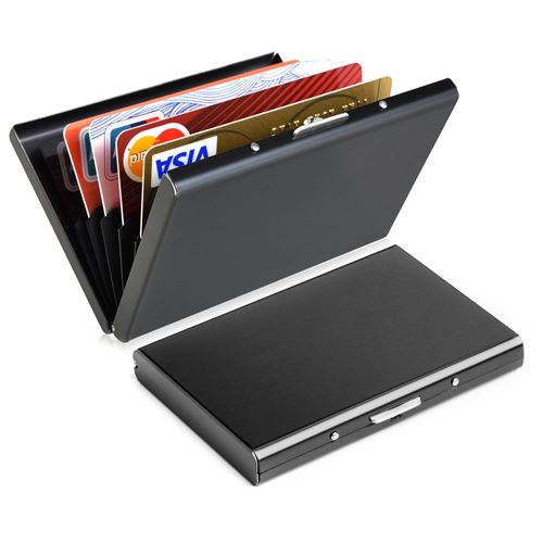 WeValley Porte Cartes de Crédit, RFID Blocage, Bifold Portefeuille