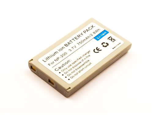 Battery similar MIN NP-200, Li-ion, 3,7V, 750mAh, 2,8Wh