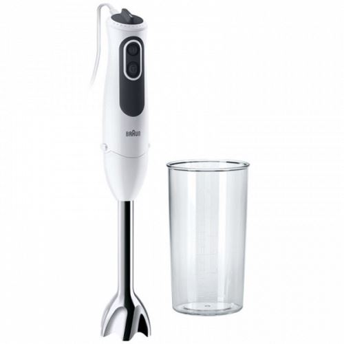 Mixeur plongeant 750W acier inoxydable blanc - Mixeur Plongeant mixer soupes, légumes tous les aliments