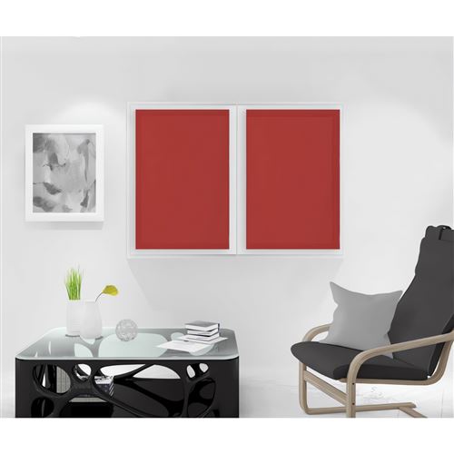 Paire de brise bise 70x90 cm DOLLY rouge
