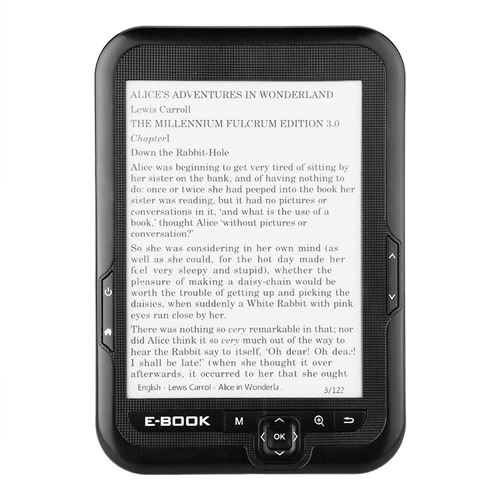 Liseuse numérique E-book Reader portable 6 pouces 16 Go avec Noir Etui - Noir