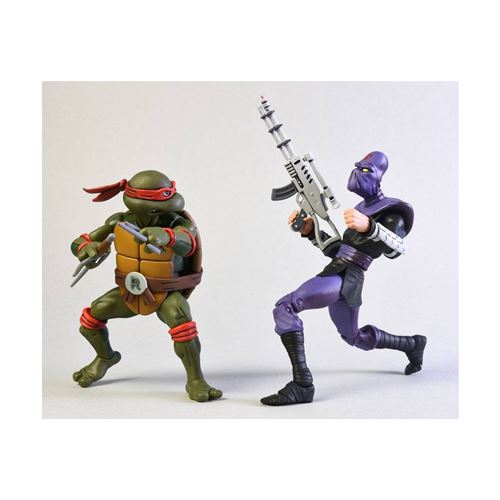 TMNT - Action Figure - Raphael VS Foot Soldier - 18cm