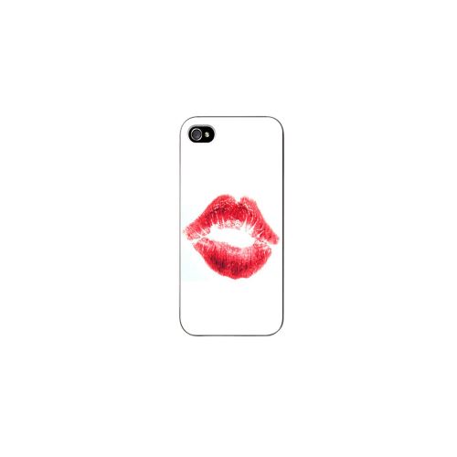 Coque rigide blanche bisous pour iPhone 5 / 5S