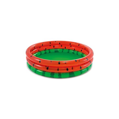 Piscinette pataugeoire gonflable Pastèque - Diam. 168 x H. 38 cm - Rouge