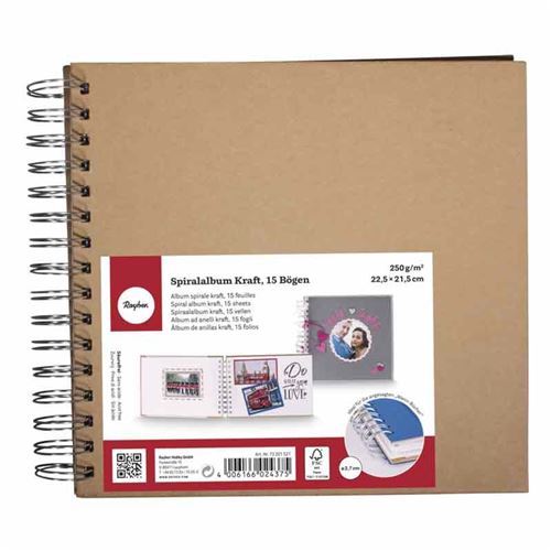 Carnet en kraft 225 x 215 cm - Rayher