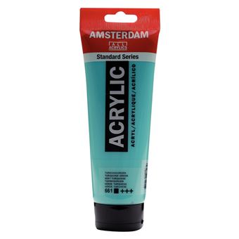 Peinture Acrylique en tube - Vert turquoise - 661 - Amsterdam - 250ml - 1