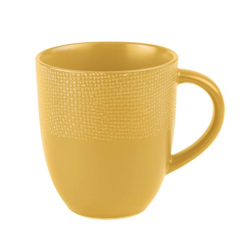 Non Communiqué Jaune Mug Vésuvio Safran 30 Cl (Lot De 6) - Table Passion - Grès