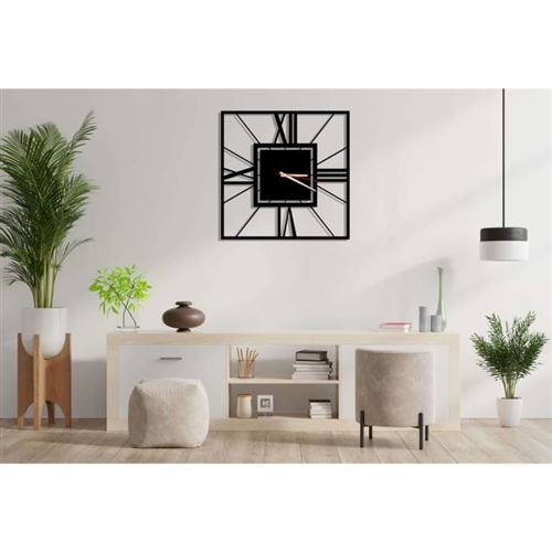 Horloge Murale Design Noire