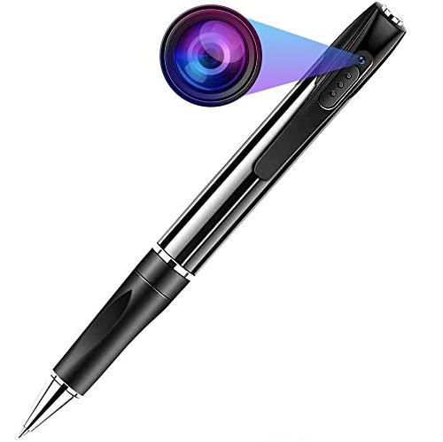 Yonis Noir Stylo Caméra Espion Full Hd 1080P Appareil Photo 12 Mpx Et Audio Intégré - Image 2