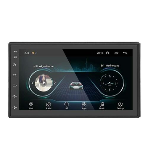 Autoradio Android 7 Pouces GPS WiFi Bluetooth Écran Tactile HD 1024x600 YONIS