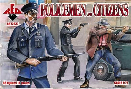 Policemen And Citizens - 1:72e - Red Box
