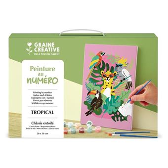 peinture au numero 20x30 cm - tropical