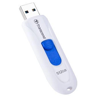 TRANSCEND 512Go USB3.1 Pen Drive Capless White - 1