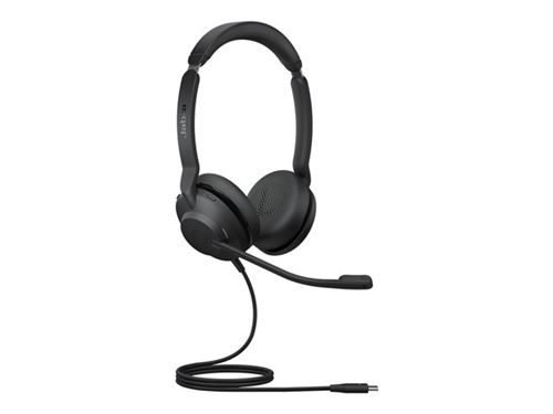 Jabra Evolve2 30 SE UC Stereo - Micro-casque - sur-oreille - filaire - USB-C, USB-A - isolation acoustique - certifié UC