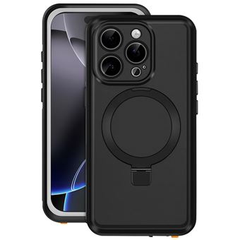 Coque pour iPhone 16 Pro Max MagSafe Intégrale Etanche IP68 Redpepper Noir - 1