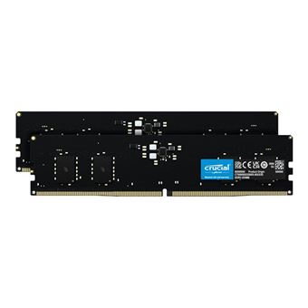 Crucial - DDR5 - kit - 16 Go: 2 x 8 Go - DIMM 288 broches - 5600 MHz / PC5-44800 - CL46 - 1.1 V - mémoire sans tampon - on-die ECC - noir - 1