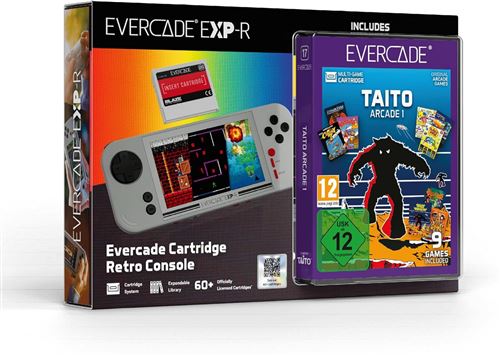 Console Portable Evercade EXP-R TAITO Arcade Collection 1 Bundle