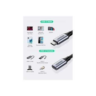 UGREEN Câble USB C vers HDMI, USB 3.1 Type C Thunderbolt 3 vers HDMI 4K 60Hz
