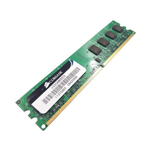 Barrette Mémoire 2Go Ram Ddr2 Corsair Vs2Gb800D2 Dimm Pc2-6400 2Rx8