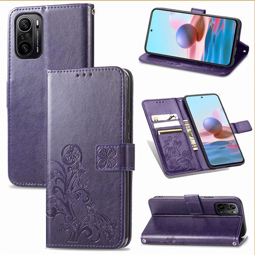 MPFRANCE Housse pour Xiaomi Mi 11i Violet [Fleur de Lys]