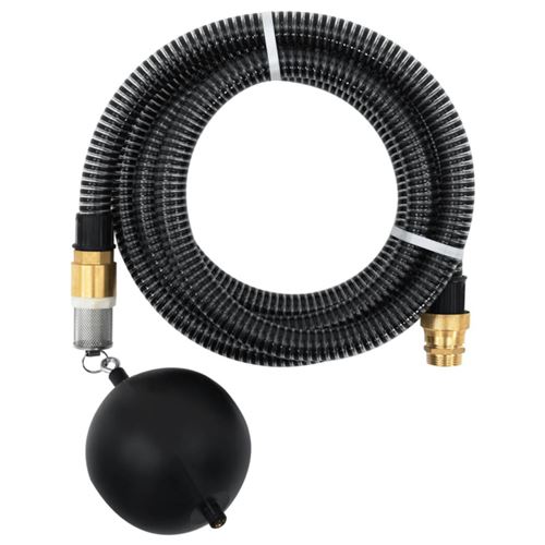 Tubo Di Aspirazione Con Connettori In Ottone 3 M 25 Mm Nero Vidaxl