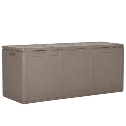 Vidaxl - Porte de récipient de jardin objets externes 270 l Effet de rotin brun Couleur : Marron