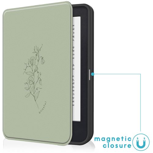 Coque pour Kobo Clara 2E,Tolino Shine 4 Design Slim Soft Case Bookcase  iMOSHION® Vert - Accessoires liseuse - Achat & prix