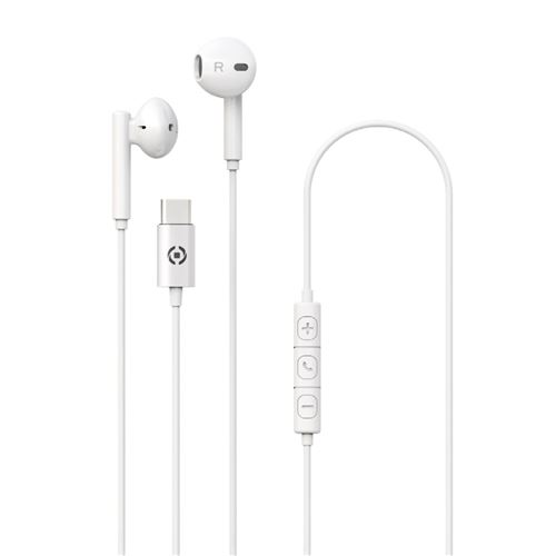 Celly - Écouteurs filaires - USB Type-C - Blanc - Image 3