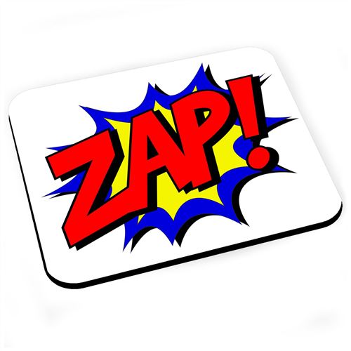 Tapis de souris Bulle bande dessinee zap ! comics vintage - Tapis