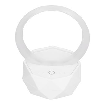 Enceinte sans fil Bluetooth avec 3 thèmes LED veilleuse Blanc - 1