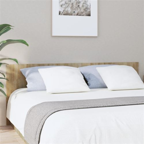 vidaXL Tête de lit Chêne sonoma 200x1,5x80 cm Bois d'ingénierie