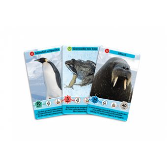 Jeu de cartes Bioviva Défis Nature junior Royaumes du froid