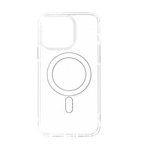 Avizar Coque pour iPhone 14 Pro Bi-matière Antichoc Compatible MagSafe [device_name] Transparent