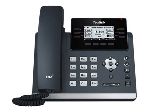 Yealink SIP-T42U - Téléphone VoIP avec ID d appelant - à 5 voies capacité d appel - SIP, SIP v2, SRTP - 12 lignes - gris classique