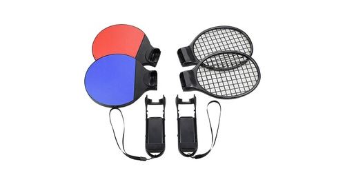 Poignée de tennis de table 2pcs + support de contrôleur de poignée de raquette de tennis 2pcs pour interrupteur - multicolore