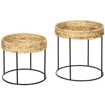 Lot De 7 Corbeilles Murales Rondes En Herbe Tissée - Style Bohème, 5 Tailles (11 à 30 Cm) - Pour Déco Salon, Chambre, Salle à Manger, événements