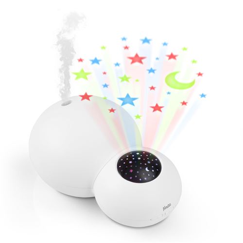 Humidificateur et projecteur Alecto BC-21 Blanc-Noir