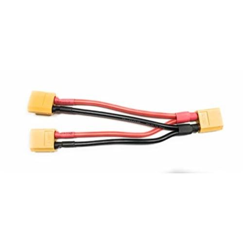 XT60 Connector voor RC Lipo Batterijen Parallel Kabeladapter 14AWG 2 Vrouwelijk naar 1 Mannelijk, Polyester, voor RC Modellen, Speelgoed, Voertuigen