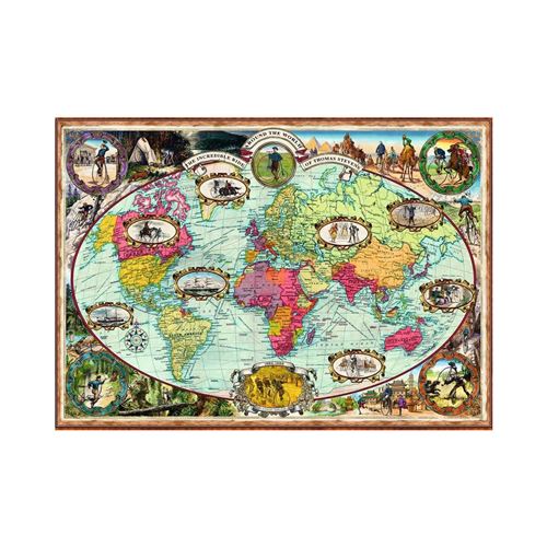 Puzzle 1000 pièces Ravensburger - Carte du monde