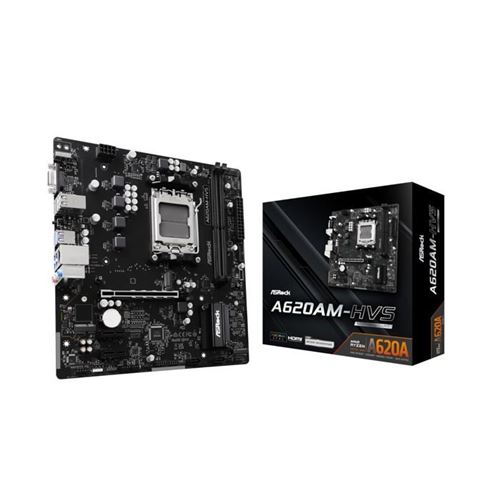 Non Communiqué Carte Mère - Asrock - Amd Am5 A620am-Hvs - Micro Atx - Hdmi Et D-Sub - Usb 3.2 Gen1 Type-C - Image 1