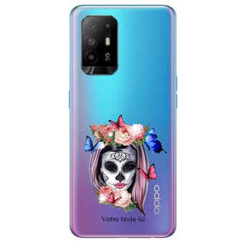 Étui Portefeuille Flip Cover Pour Oppo A94 5G - Motif Fleurs - Cuir Artificiel