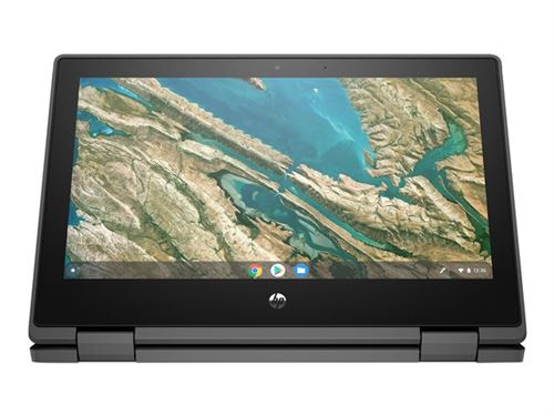 Hp Chromebook X360 11 G3 - Education Edition - Conception Inclinable - Celeron N4020 / 1.1 Ghz - Chrome Os - 4 Go Ram - 32 Go Emmc - 11.6" Ips Écran Tactile 1366 X 768 (Hd) - Uhd Graphics 600 - Wi-Fi 5, Bluetooth - Gris Ardoise - Clavier : Français