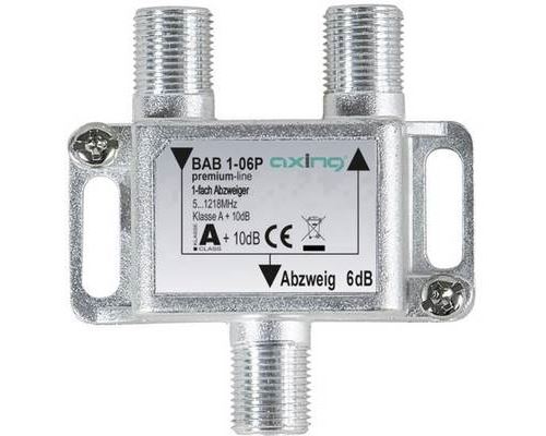 Axing BAB 1-06P Dérivateur TV câble 1 voie 5 - 1218 MHz
