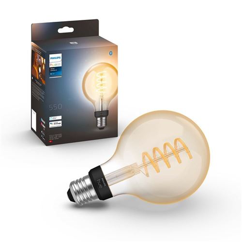 Ampoule connectée Philips Hue White Ambiance E27 7W Transparent