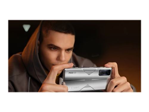 Xiaomi POCO F4 GT - 5G smartphone - double SIM - RAM 12 Go / Mémoire interne 256 Go - écran OEL - 6.67 - 2400 x 1080 pixels (120 Hz) - 3 x caméras arrière 64 MP, 8 MP, 2 MP - front camera 20 MP - knight silver