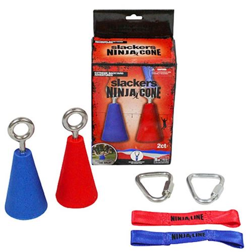 Cônes Ninja -Slackers- Accessoire pour Parcours de Ninja- 2 mousquetons 2 sangles -SLSLA793