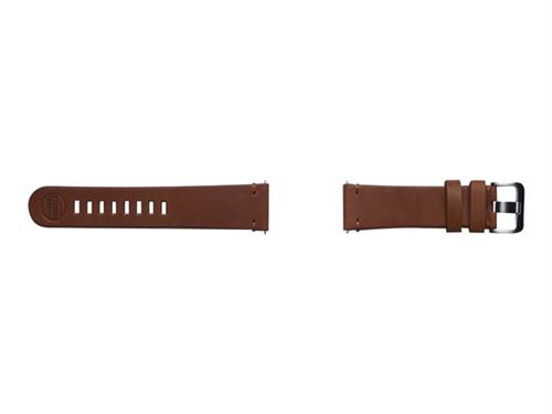 Strap Studio Essex Leather Band - Bracelet de montre pour montre intelligente - brun - pour Samsung Gear S3 Classic Gear S3 Frontier; Galaxy Watch (46 mm)