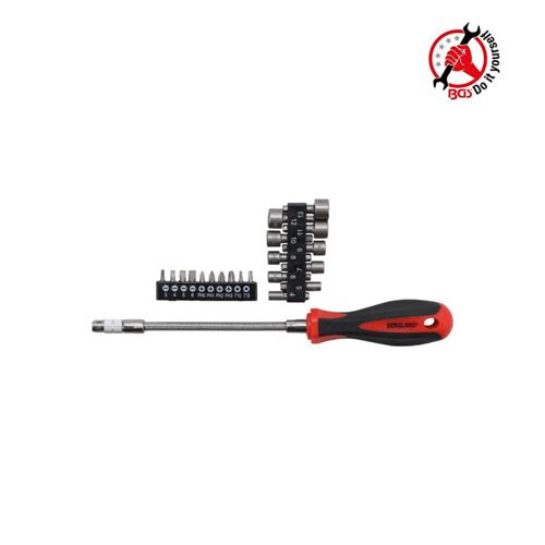 Non Communiqué Jeu D'embouts De Tournevis Avec Tige Flexible Bgs - 31 Pcs - 20131