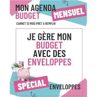 Agenda Budget Enveloppes Livre de Comptes non-daté - Agenda scolaire -  Achat & prix